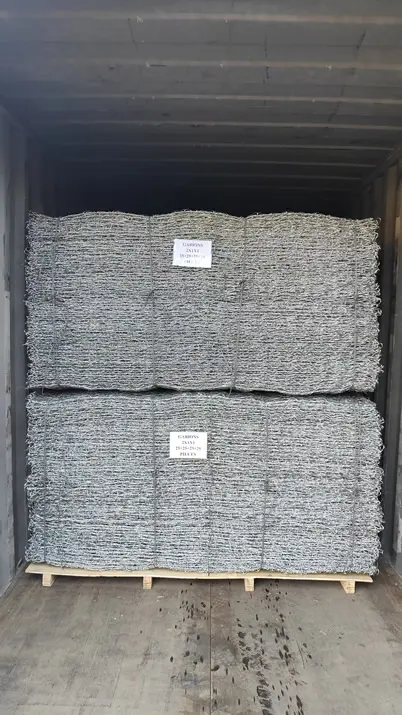 Galvanized Gabion Baskets - Double Twisted Hexagonal Mesh for Retaining Walls & Erosion Control